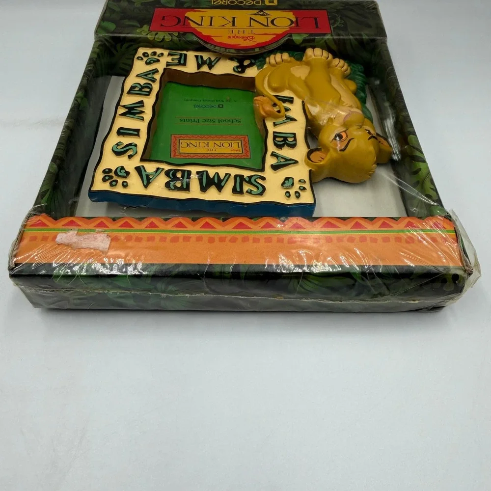 Vintage Disney The Lion King Simba & Me Picture Frame Decorel 7102D New Sealed